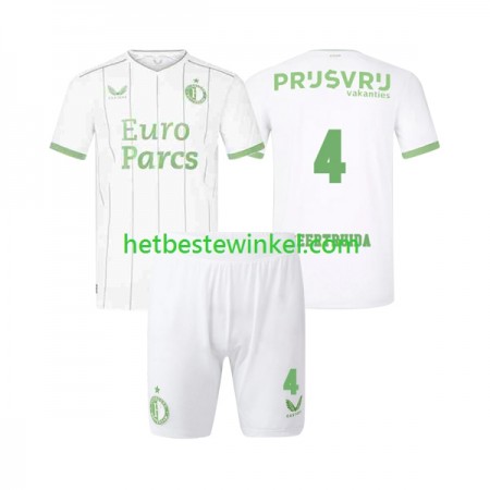 Feyenoord Rotterdam Lutsharel Geertruida 4 Voetbalshirts Kind Third 2023-24